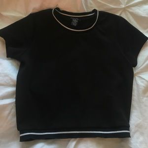 cropped ringer tee